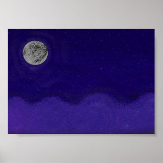 Blue Moon Fun Art Decor 