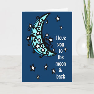 Blue Moon Greeting Card