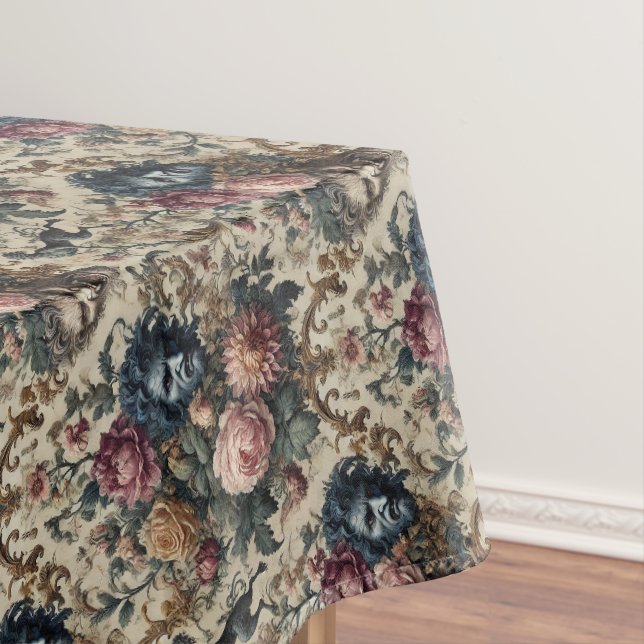 Blue Moon Grimoire – Gothic Medium Pattern Tablecloth (In Situ)