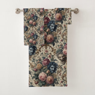 Blue Moon Grimoire – Gothic Victorian Bath Towel Set