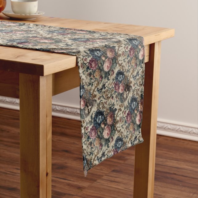 Blue Moon Grimoire – Gothic Victorian Short Table Runner (In Situ)