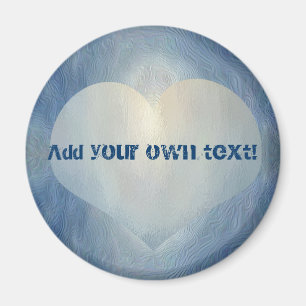 Blue moon heart magnet