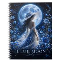 Blue Moon Lady Dark Version Premium Notebook