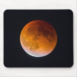 Blue Moon Lunar Eclipse   Washington State Mouse Pad