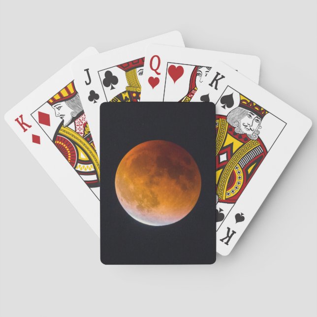 Blue Moon Lunar Eclipse | Washington State Playing Cards (Back)