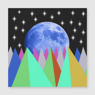 Blue Moon Magnetic Card