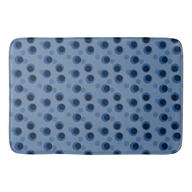 Blue Moon Rings Bath Mat (Front)