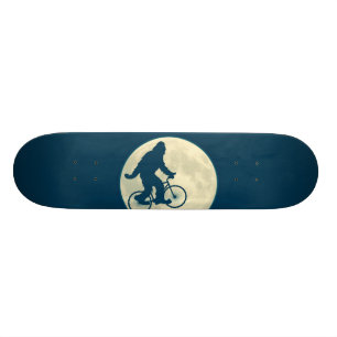 BLUE MOON SQUATCH ON A BIKE SKATEBOARD