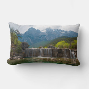 Blue Moon Valley Jade Dragon Snow Mountain Lumbar Cushion