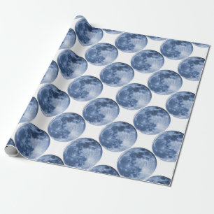 blue moon wrapping paper