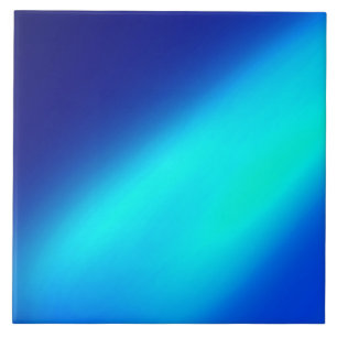 Blue Moonlight Ombre Double Stripe Ceramic Tile