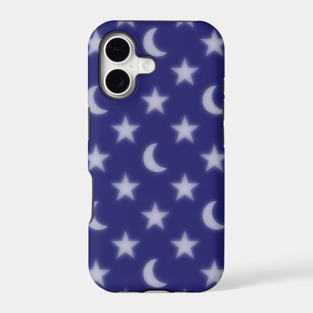 Blue moons and stars pattern (Back)