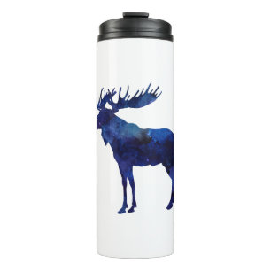 Blue Moose Silhouette Thermal Tumbler