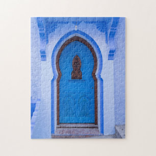 Blue Moroccan Door Jigsaw Puzzle
