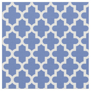 Blue Moroccan Print Fabric