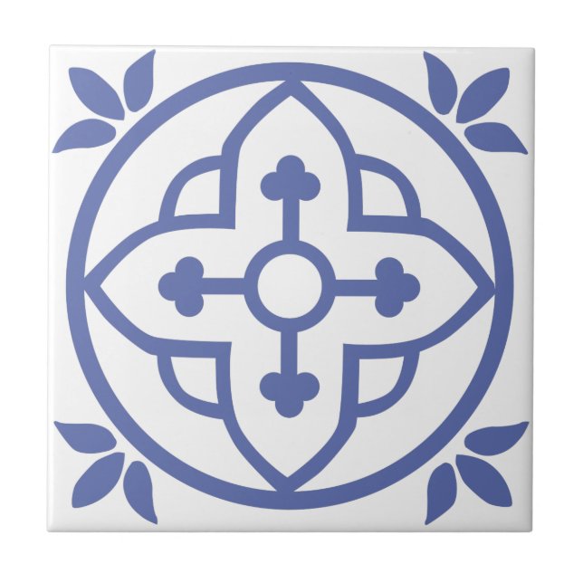 Blue Moroccan tile 3 (Front)