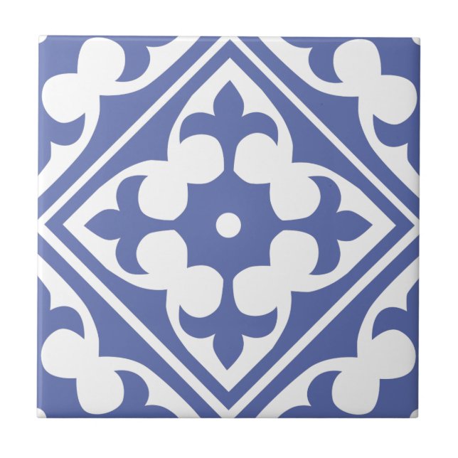 Blue Moroccan tile 4 (Front)