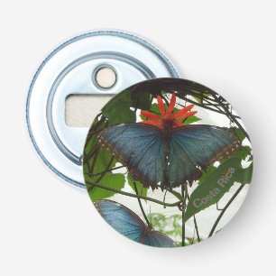 Blue Morpho Butterflies Cust. Bottle Opener