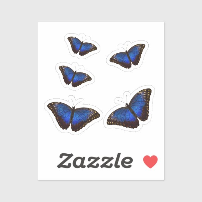 Blue Morpho Butterflies Cutout (Sheet)