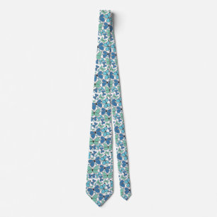 Blue Morpho Butterflies Pattern Tie