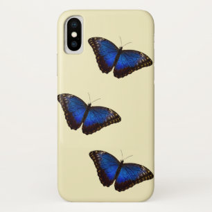 Blue Morpho Butterfly iPhone X Case