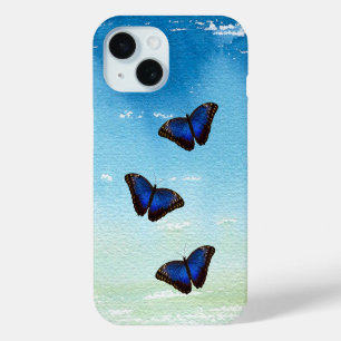 Blue Morpho Butterfly iPhone 15 Case