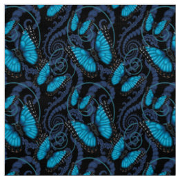 Blue Morpho Butterfly Fabric