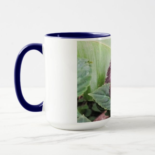 Blue morpho butterfly mug (Left)