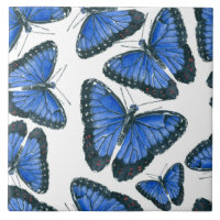 Blue morpho butterfly pattern design