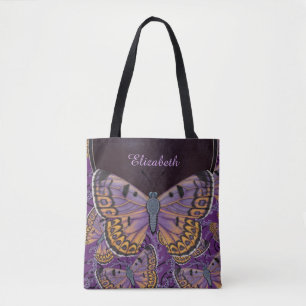 Blue Morpho Butterfly Personalised Tote Bag