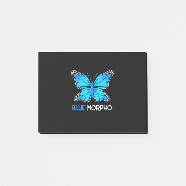 Blue Morpho Butterfly Post-it Notes (Front)