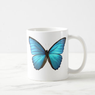 Blue Morpho Butterfly Wings Mug