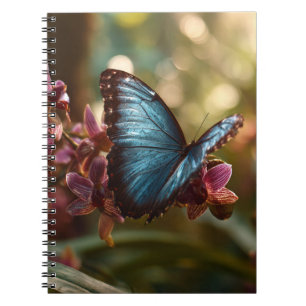 Blue Morpho Orchid Glow Notebook