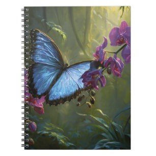 Blue Morpho Orchid Notebook