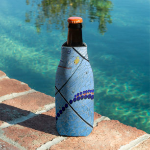 Blue Mosaic Bottle Cooler