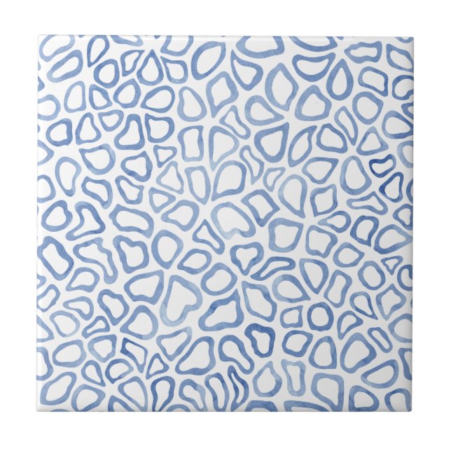 Blue Mosaic Ceramic Tile (Front)