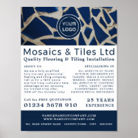 Blue Mosaic, Floorer, Tile Installer Advertising