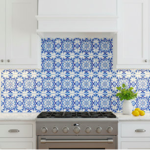 Blue Mosaic Italian baroque art Ceramic Tile