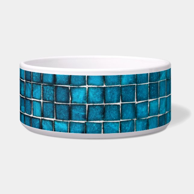Blue mosaic pattern (Left)