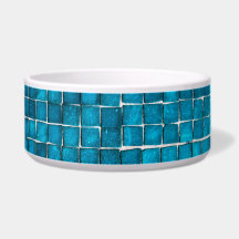 Blue mosaic pattern