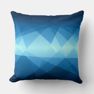 Blue Mosaic Steel Metal Cushion