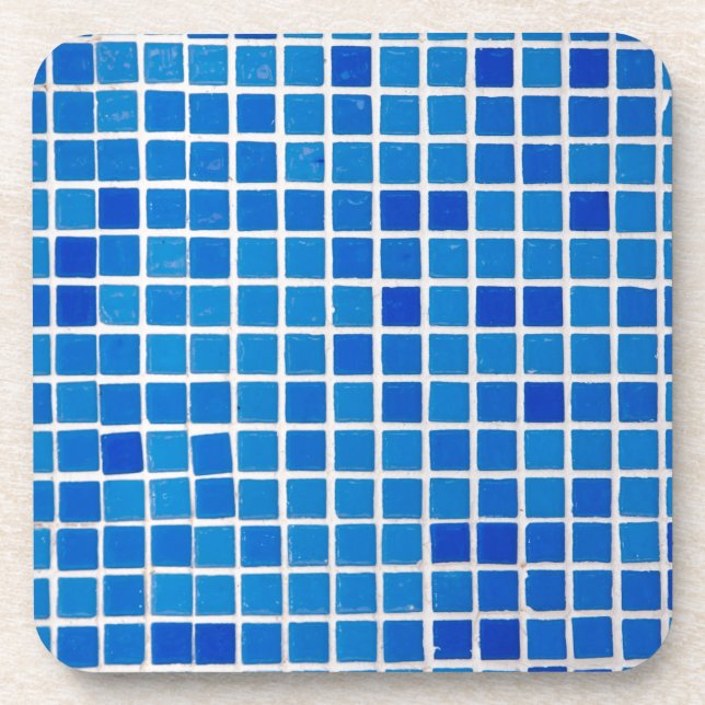Blue Mosaic Tile Coaster (Front)