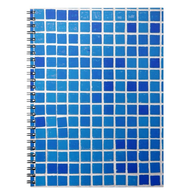 Blue Mosaic Tile Notebook (Front)