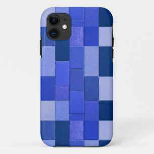 Blue mosaic tiles iPhone 11 case