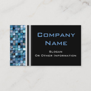 Blue Mosaic Tiles Professional Business Cards
