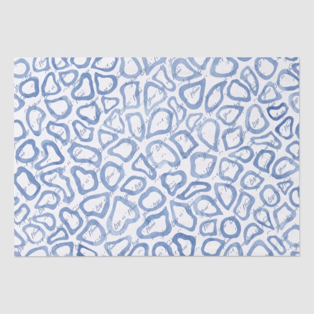 Blue Mosaic Tissue Paper (Front)