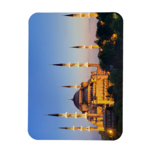 Blue Mosque at twilight Magnet