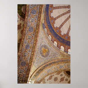 Blue Mosque Ceiling Poster