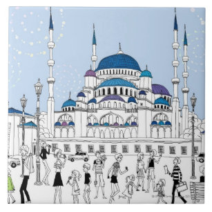 Blue Mosque Ceramic Tile