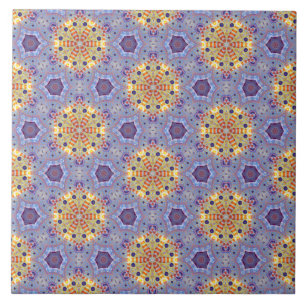 Blue Mosque Dome Goldfish Ceramic Tile